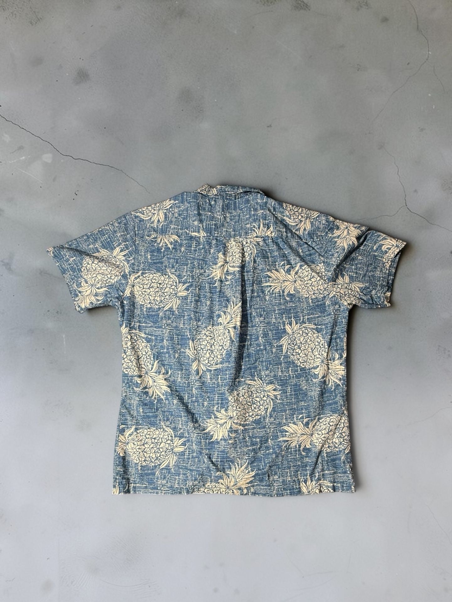 Palmwave Hawaii Pineapple Hawaiian Shirt Size L 5