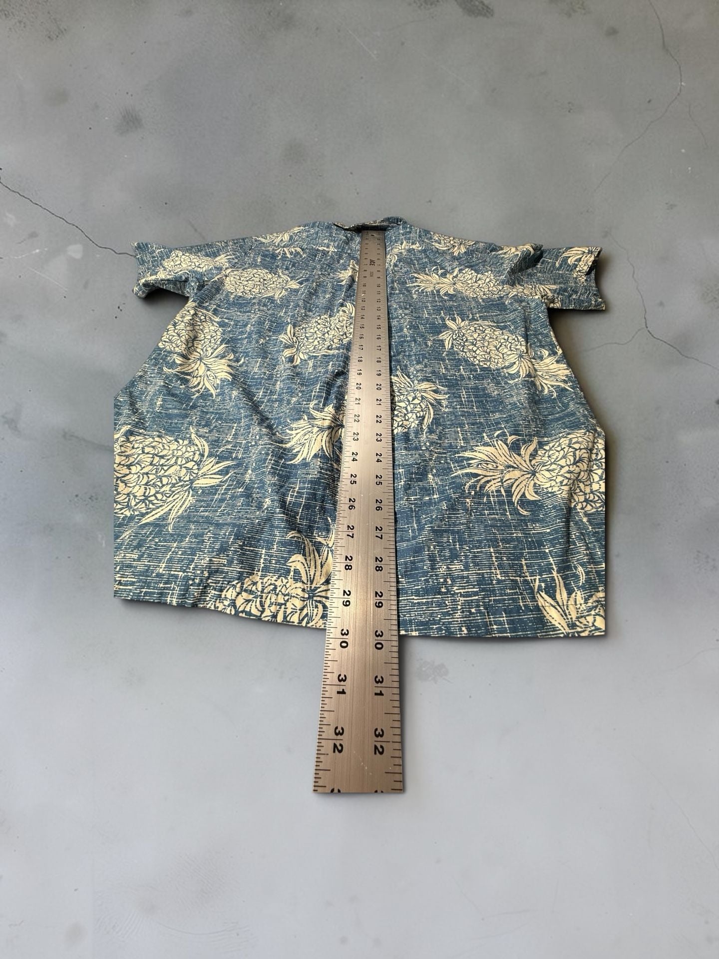 Palmwave Hawaii Pineapple Hawaiian Shirt Size L 6