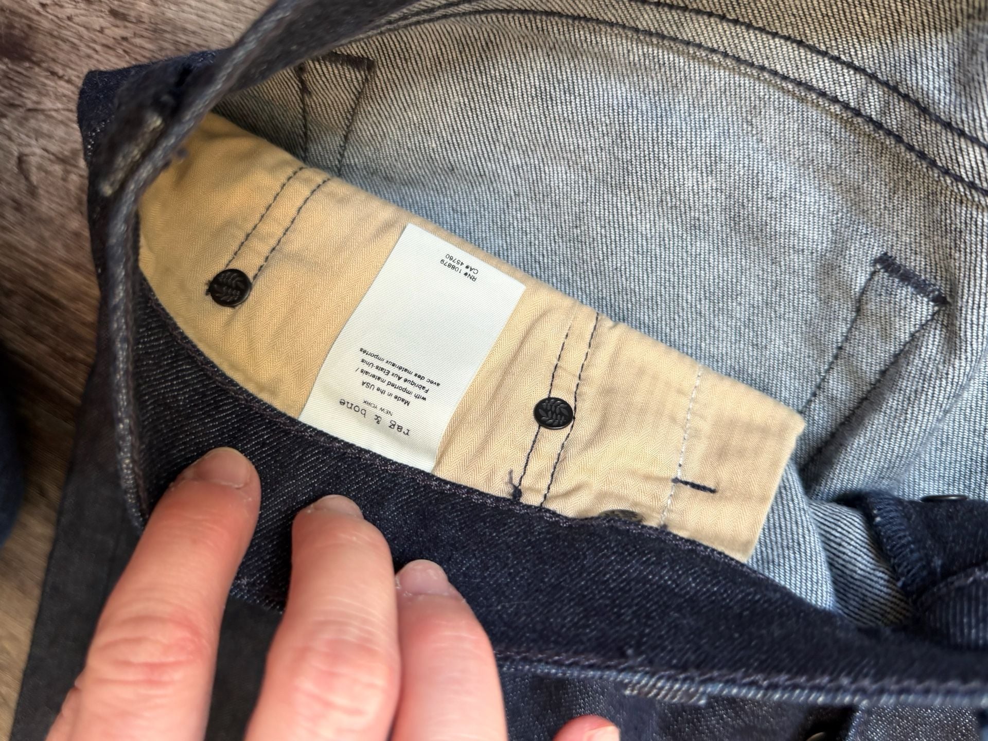 Rag & Bone Fit 2 Slim Jeans Dark Indigo Denim 8