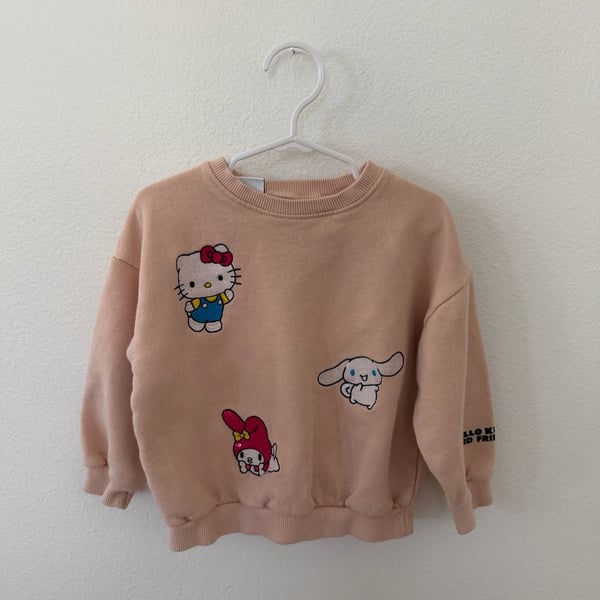 Zara Hello Kitty And Friends Sweatshirt Size 4 Years