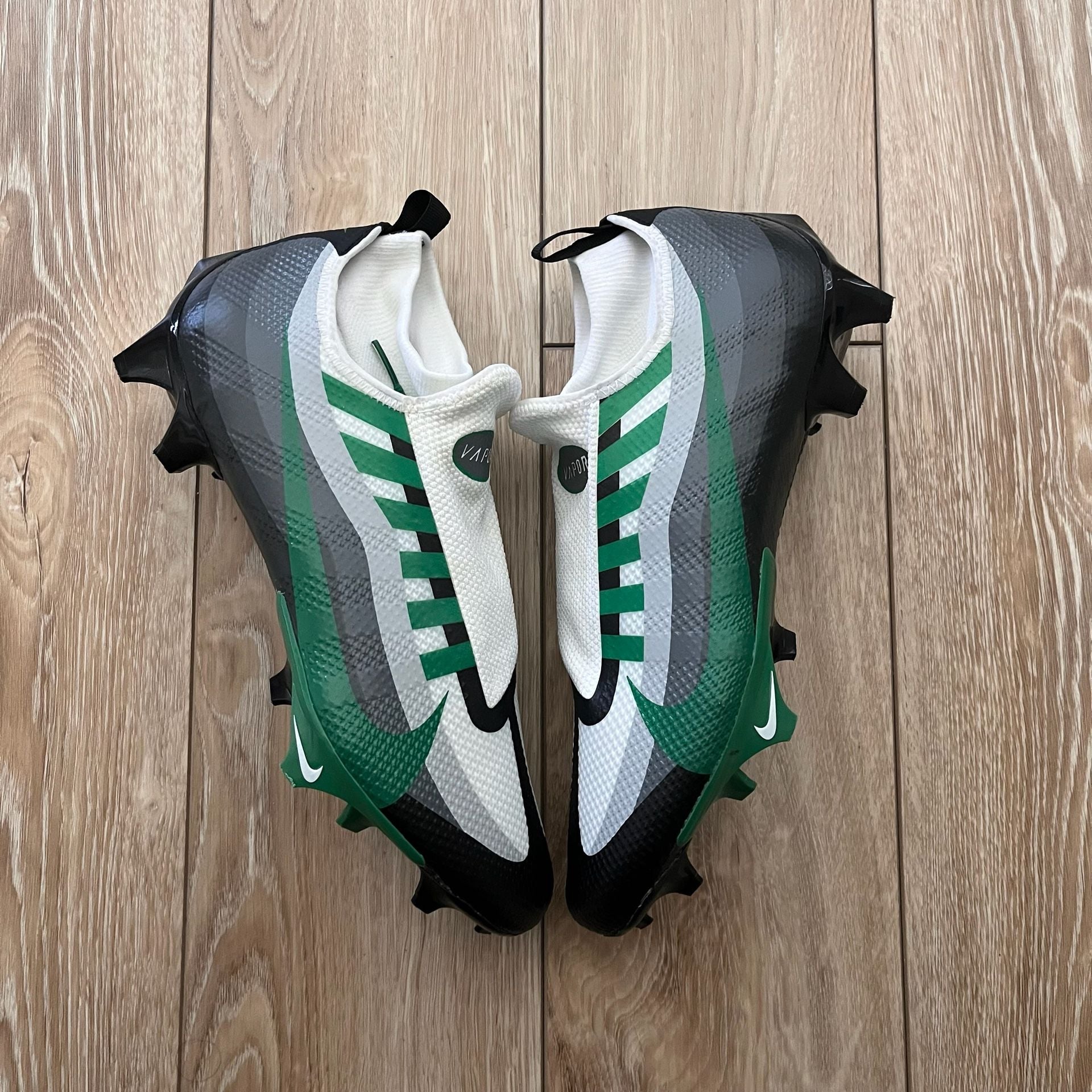 Nike Vapor Edge Pro 360 Size 10 Black Pine Green Football Cleats 2