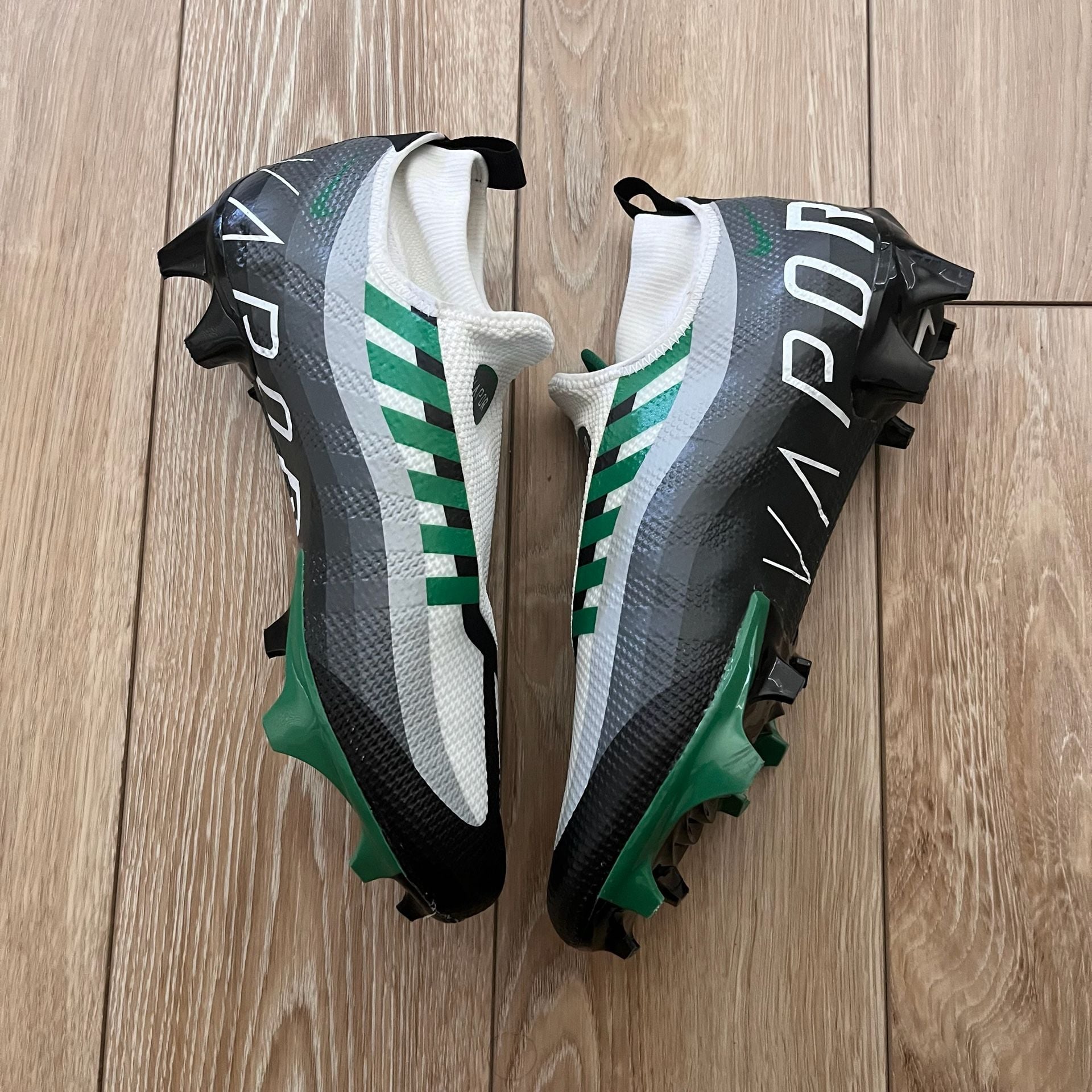 Nike Vapor Edge Pro 360 Size 10 Black Pine Green Football Cleats 4