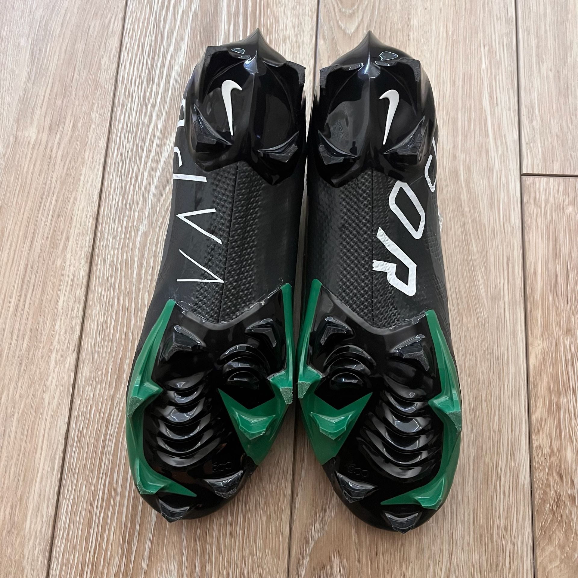 Nike Vapor Edge Pro 360 Size 10 Black Pine Green Football Cleats 5