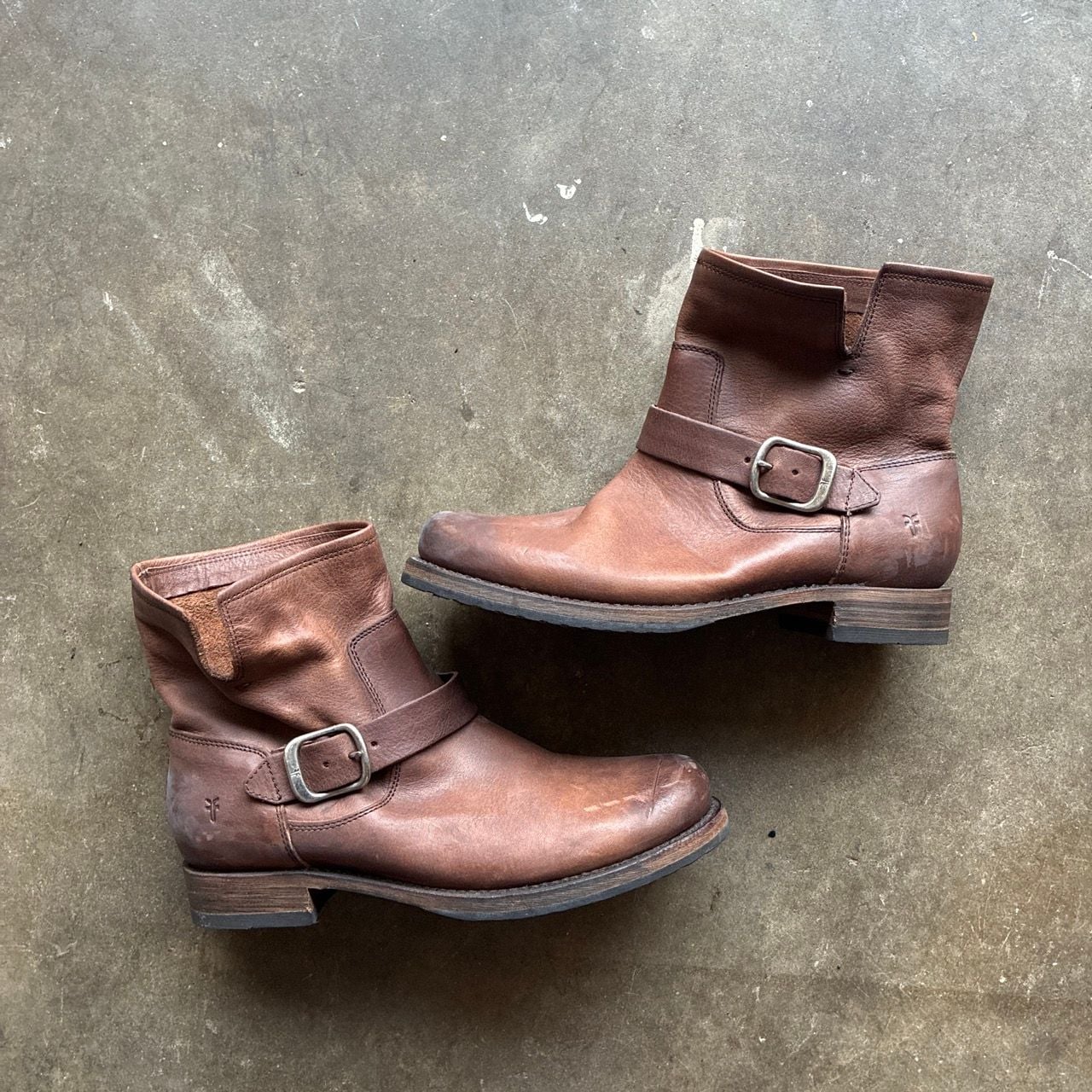 Frye Veronica Bootie Size 9.5B Brown Leather Ankle Boots 2