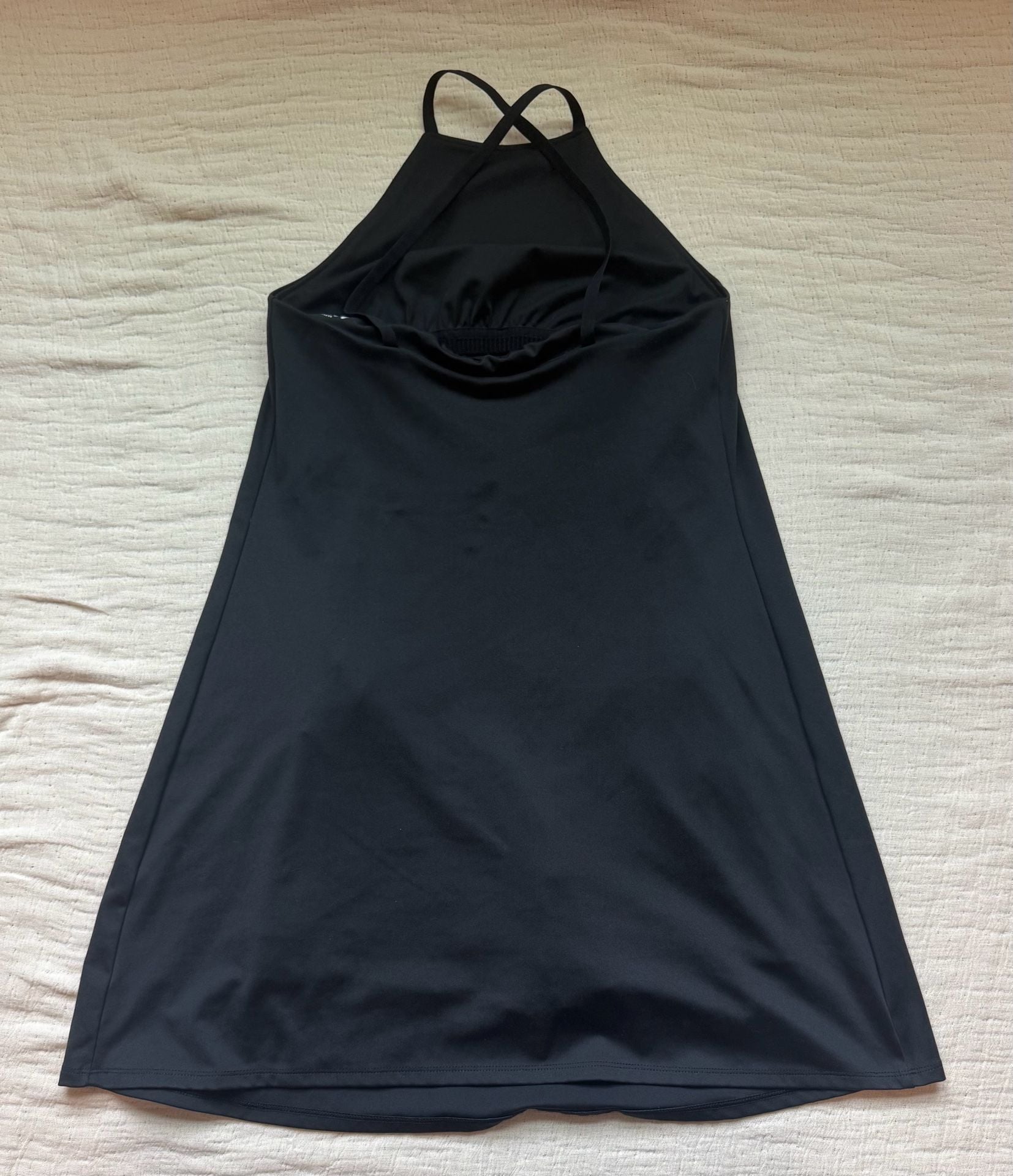 Madewell MWL Flex Fitness Dress Size S Black Athletic Halter Romper 4