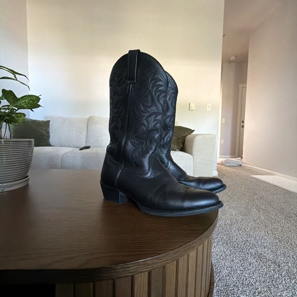 Ariat Heritage Western Boots Size 10.5D Black Leather