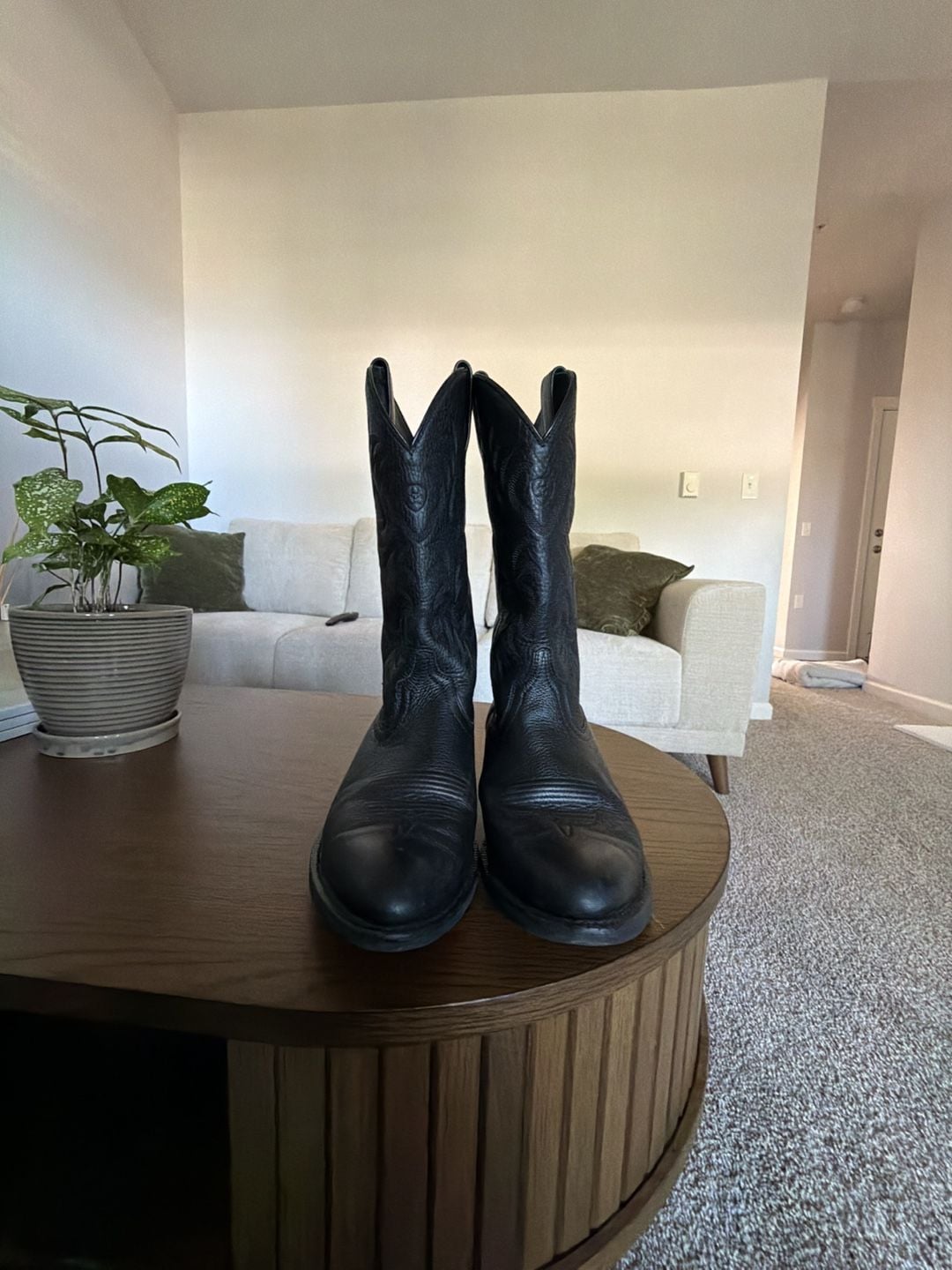 Ariat Heritage Western Boots Size 10.5D Black Leather 3