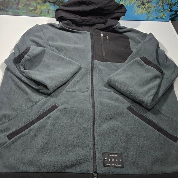 Cloak Labs Tactical Zip-Up Fleece Hoodie Size 2XL Gray