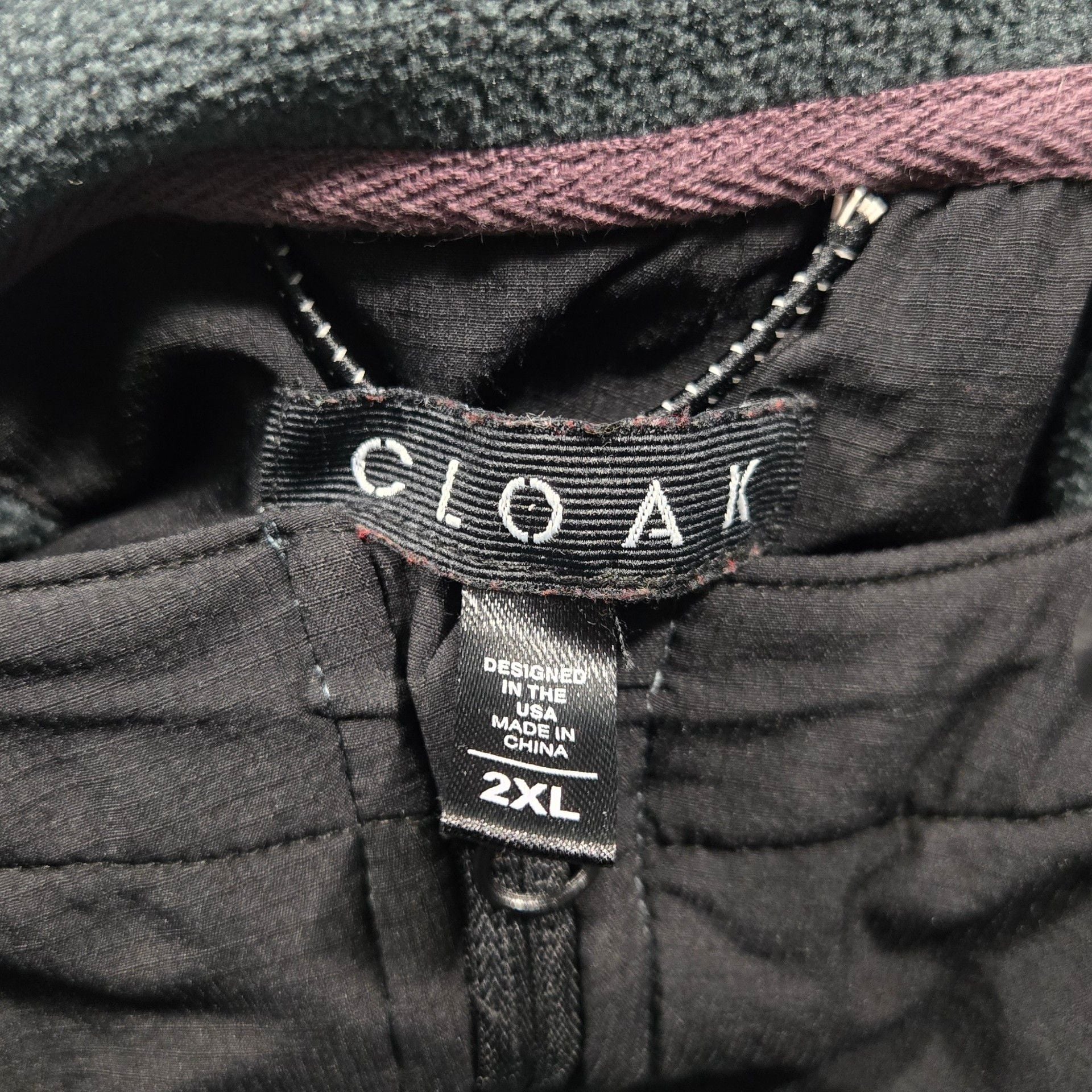Cloak Labs Tactical Zip-Up Fleece Hoodie Size 2XL Gray 4