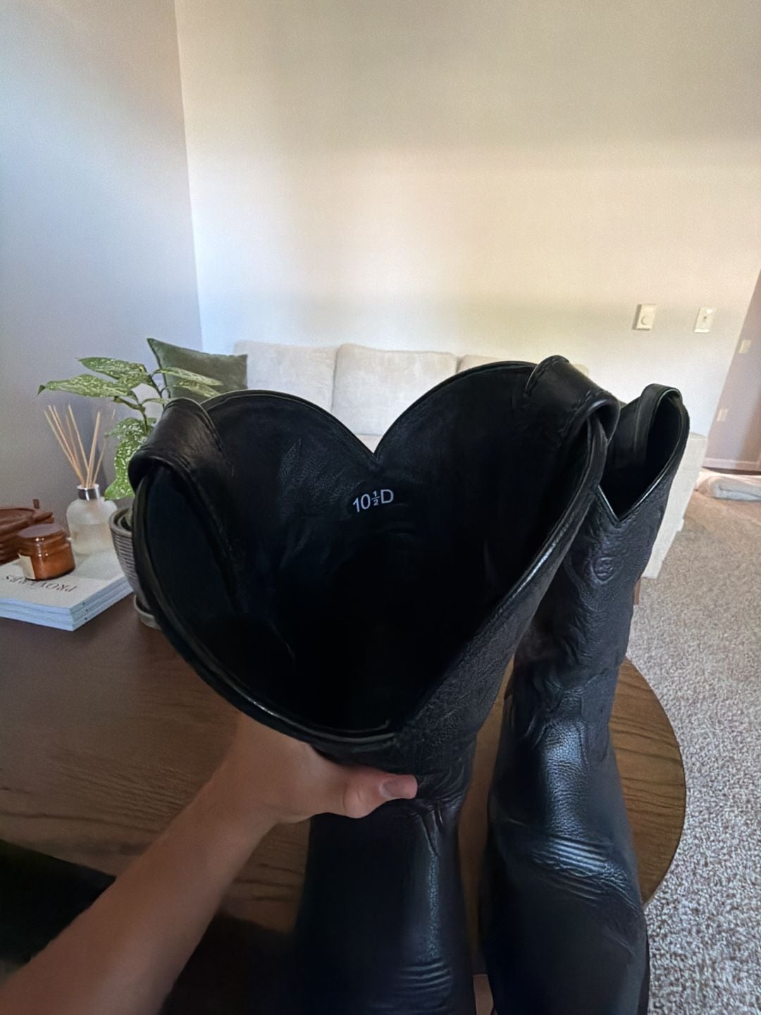 Ariat Heritage Western Boots Size 10.5D Black Leather 6