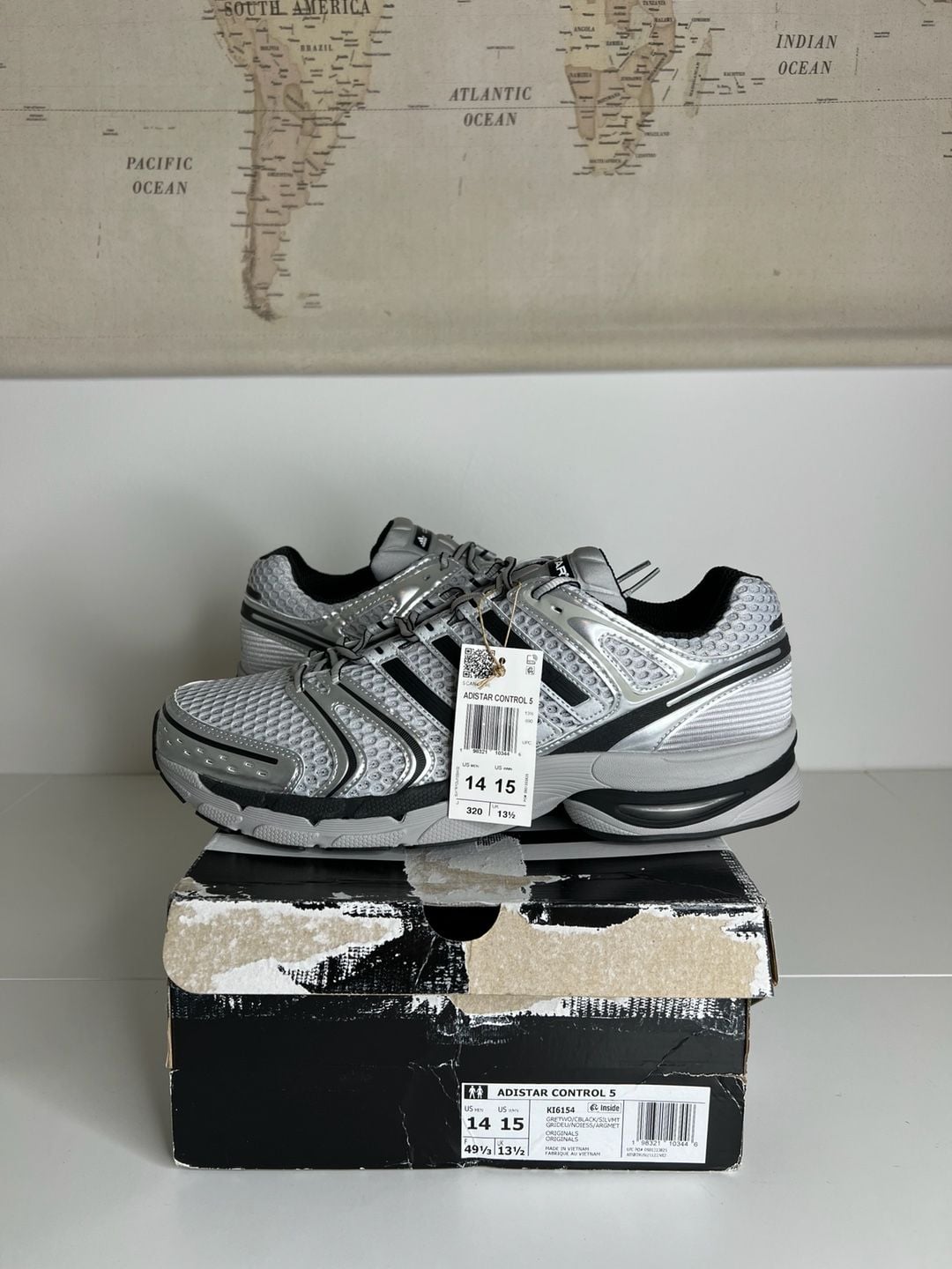 Adidas Adistar Control 5 Size 14 Grey Two Core Black 2