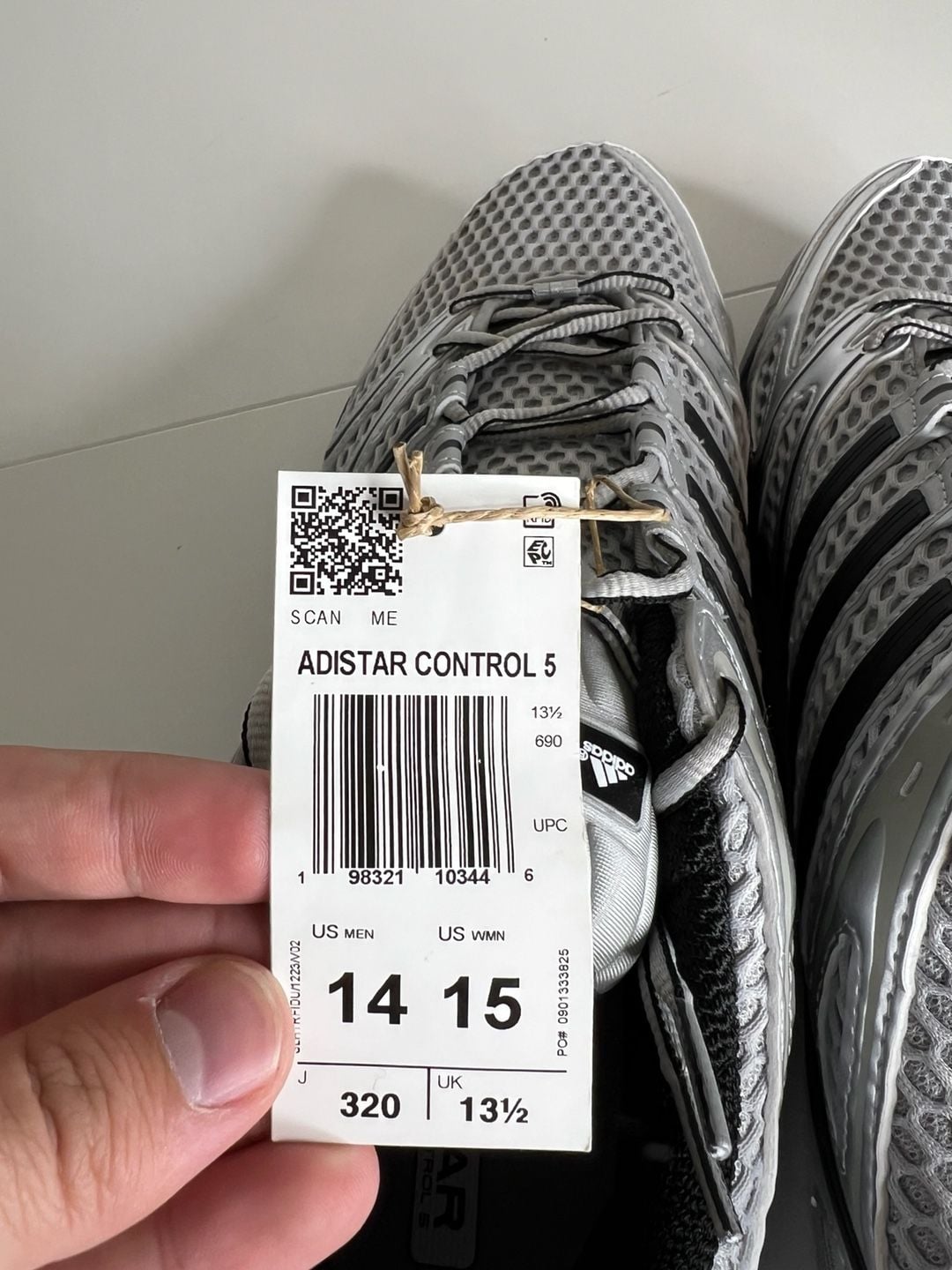 Adidas Adistar Control 5 Size 14 Grey Two Core Black 10