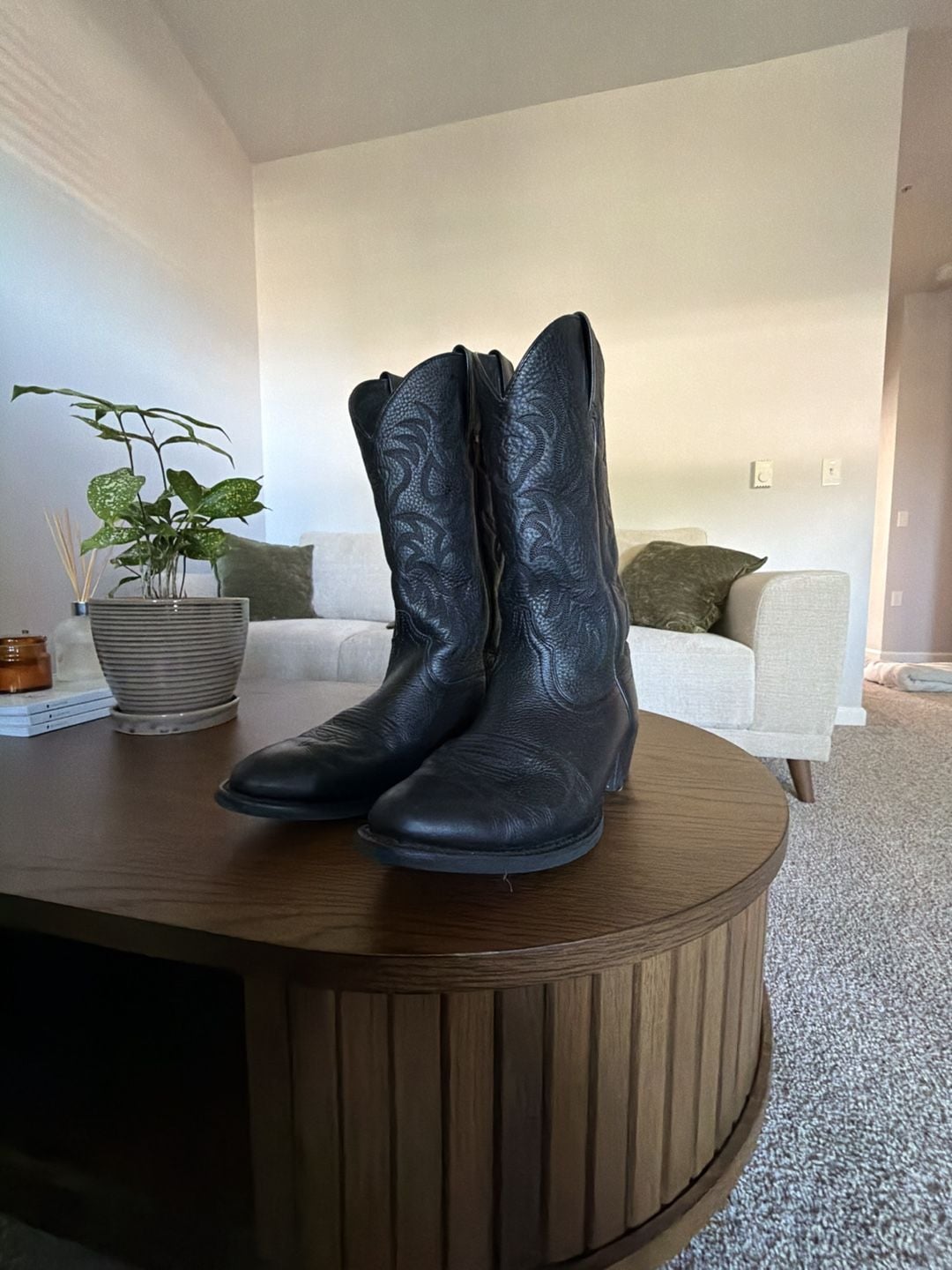Ariat Heritage Western Boots Size 10.5D Black Leather 9