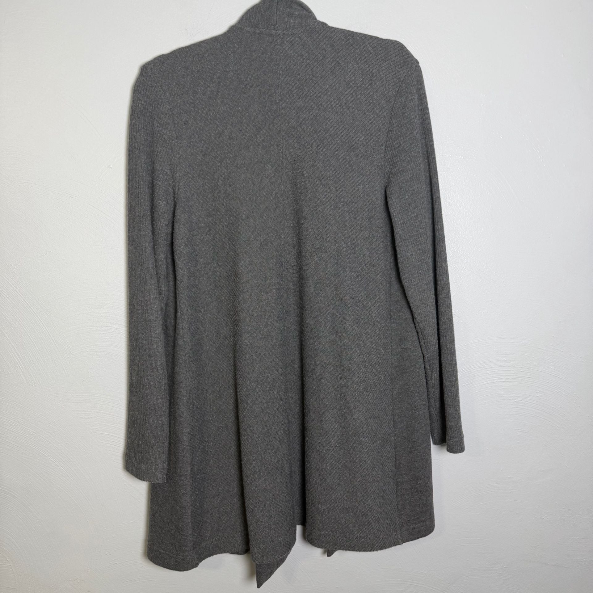 Johnston & Murphy Cardigan Size M Gray Open Front Sweater 3