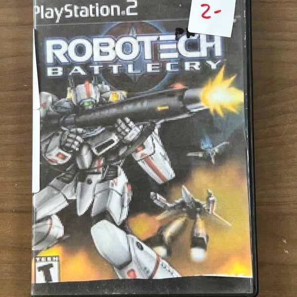 Robotech Battlecry Sony PlayStation 2 PS2 2002 Game Disc & Case No Manual