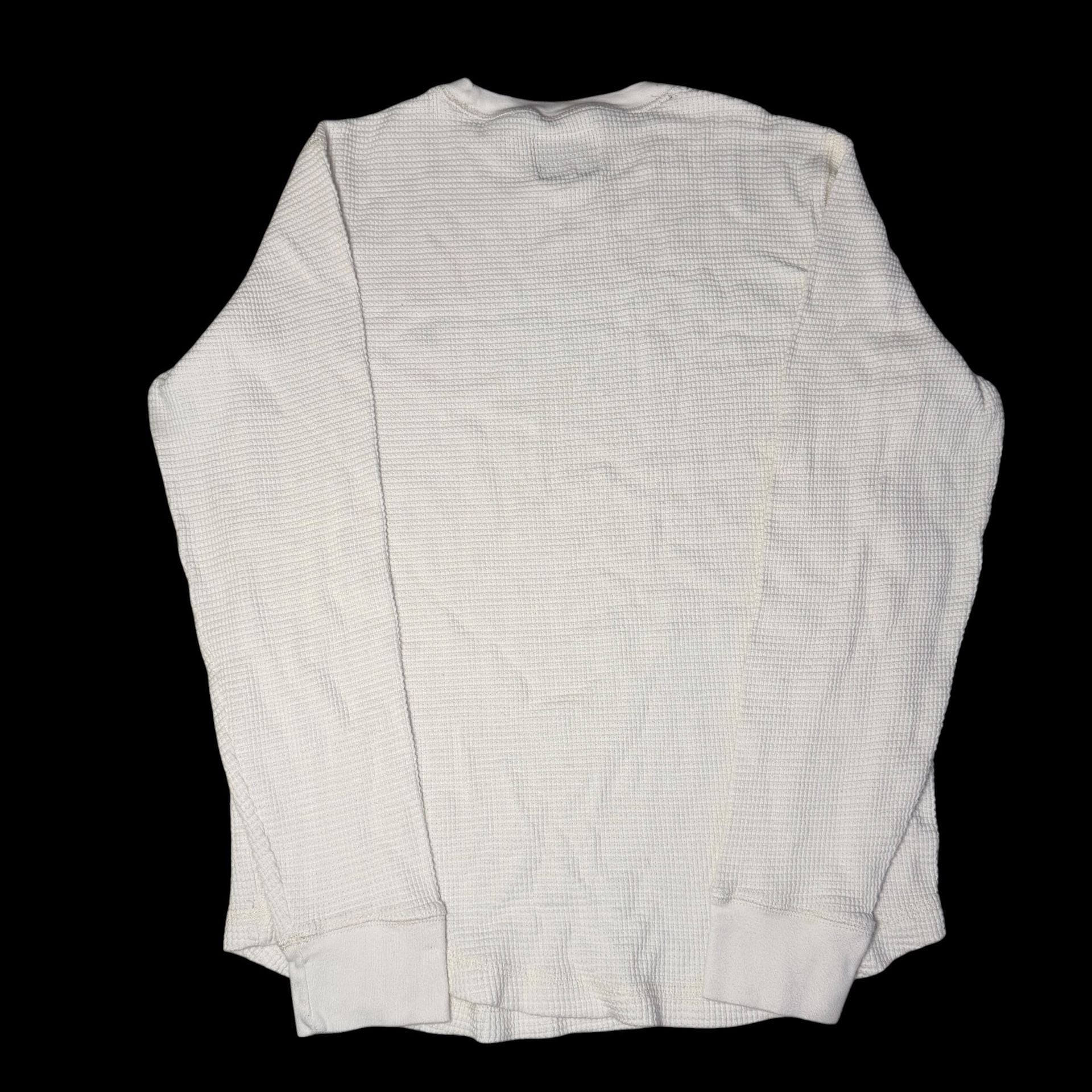 Abercrombie & Fitch Waffle Long Sleeve Thermal Shirt Size S White 3