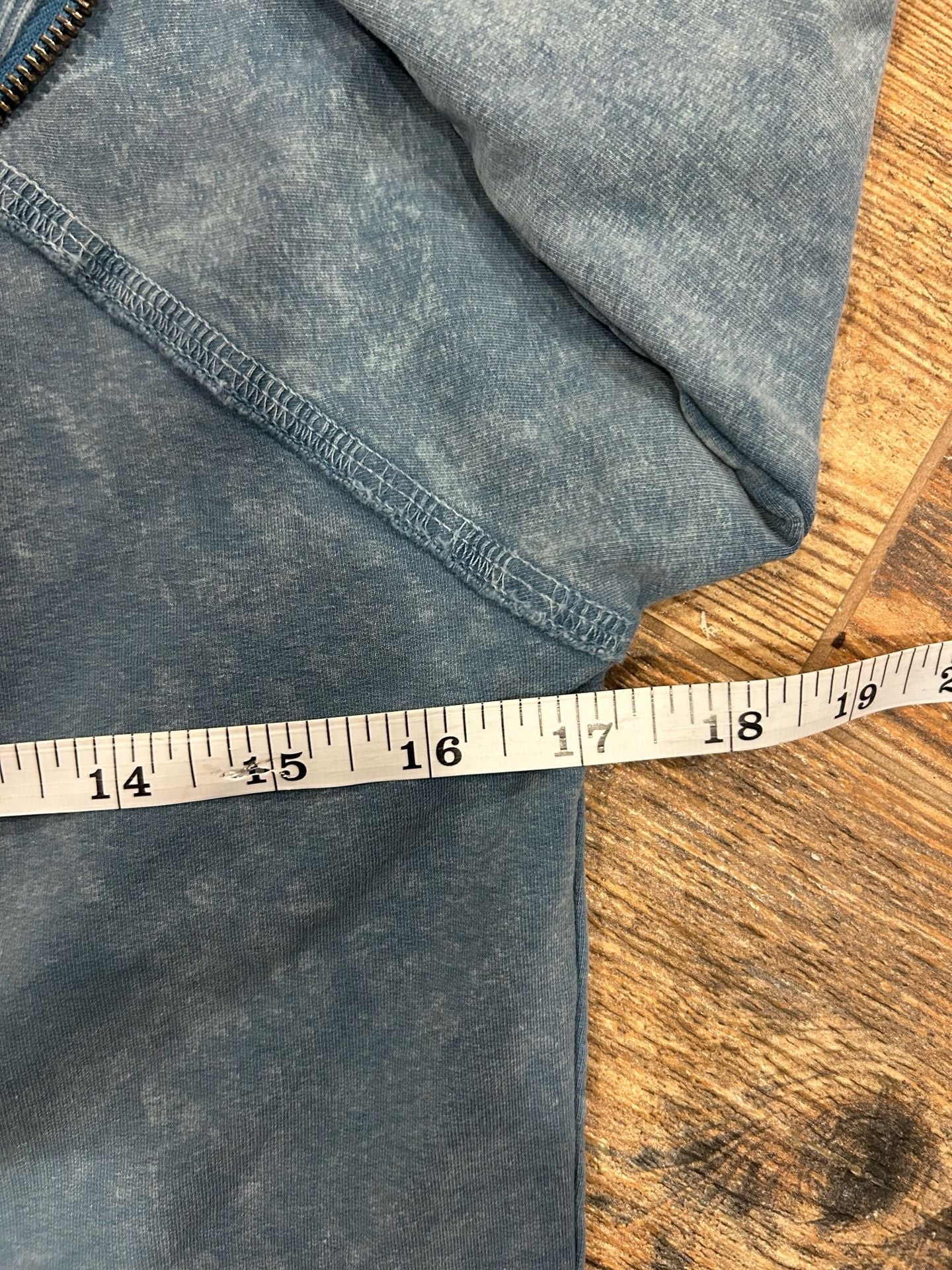 Steps Newyork Track Jacket Size L Blue Acid Wash 11