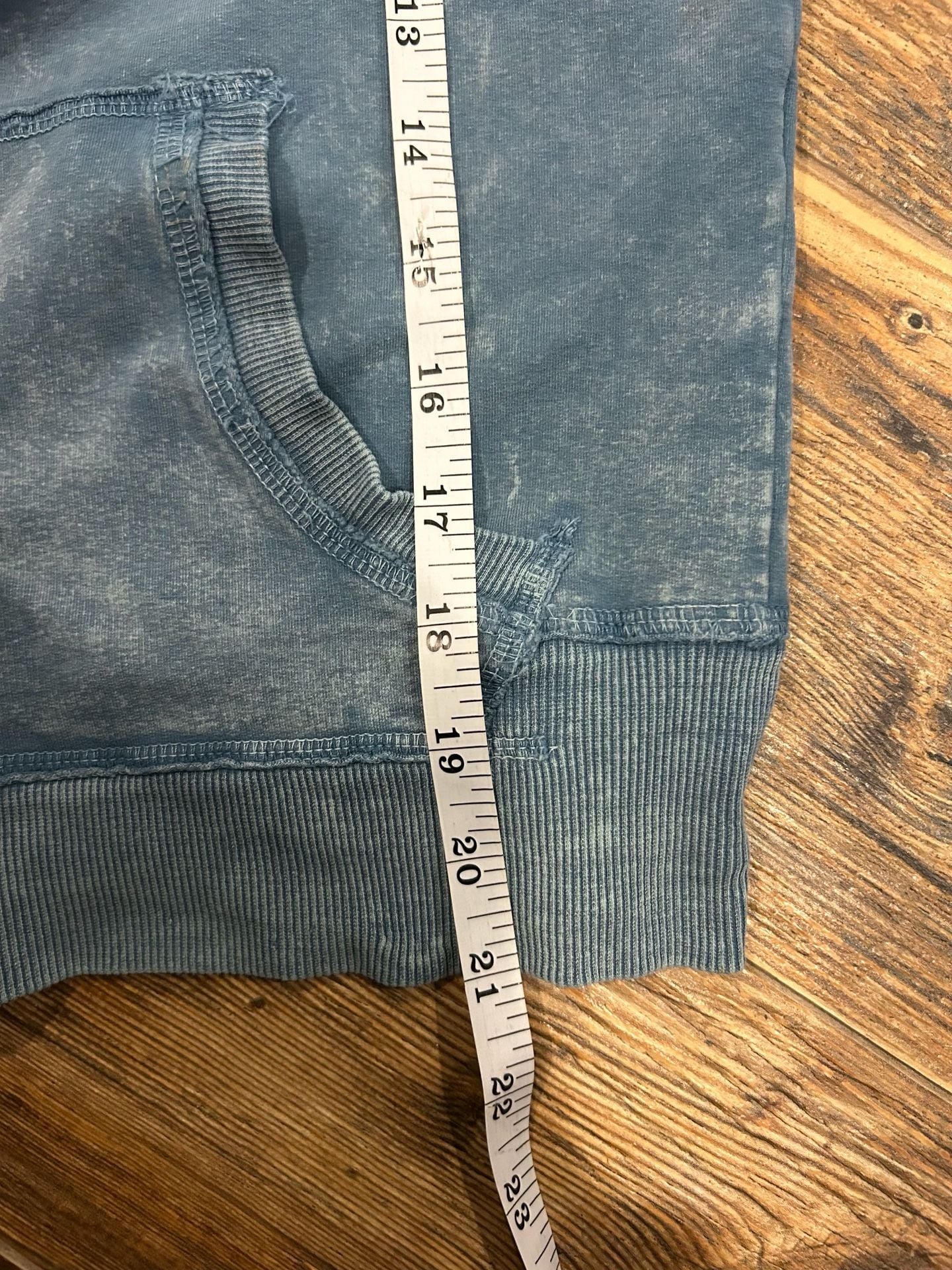 Steps Newyork Track Jacket Size L Blue Acid Wash 12