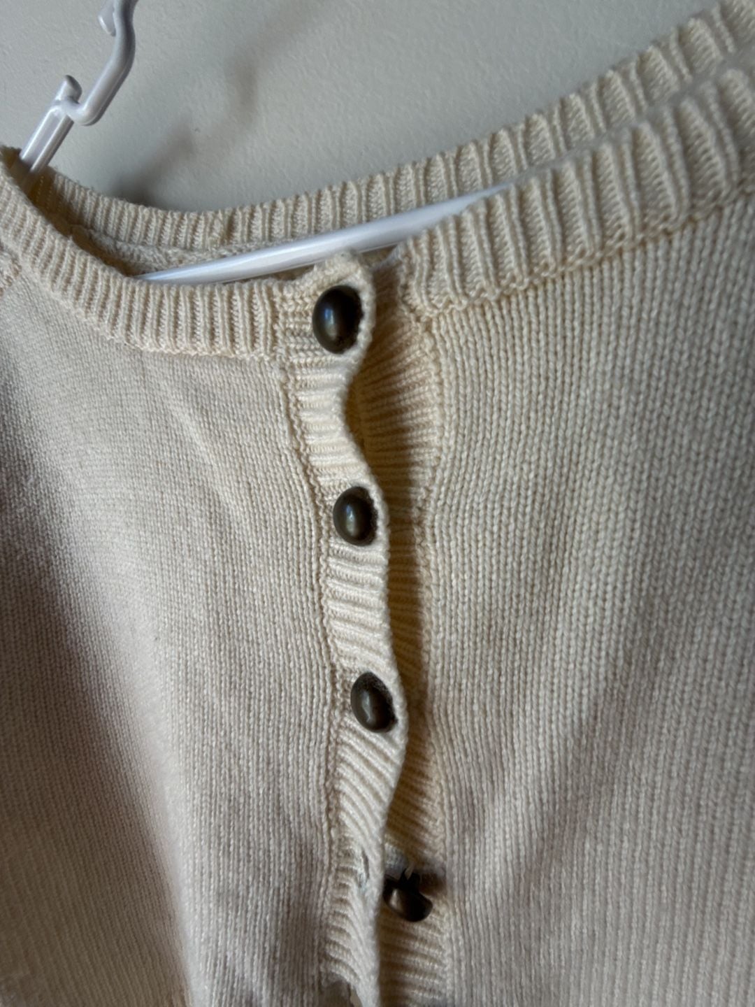 Cute Fall π cream Cable Knit Cardigan Cream 4