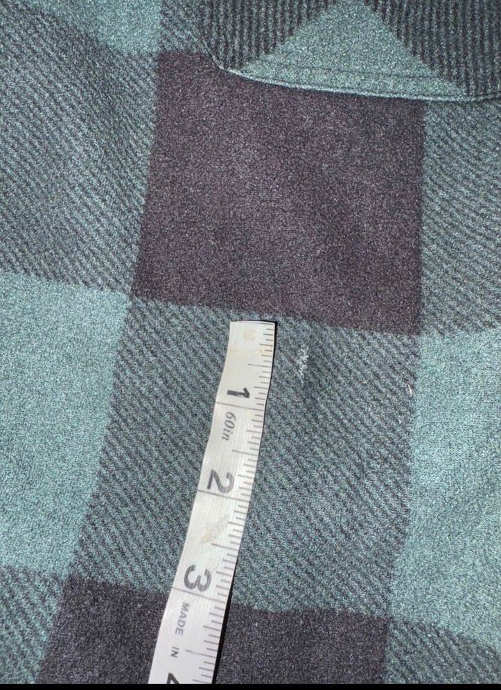 Freedom Foundry Men  Green Black Buffalo Plaid Sherpa Lined Flannel Shirt Jacket 8