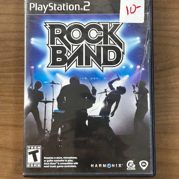 Rock Band Sony PlayStation 2 PS2 2007 Complete CIB Game Disc Manual
