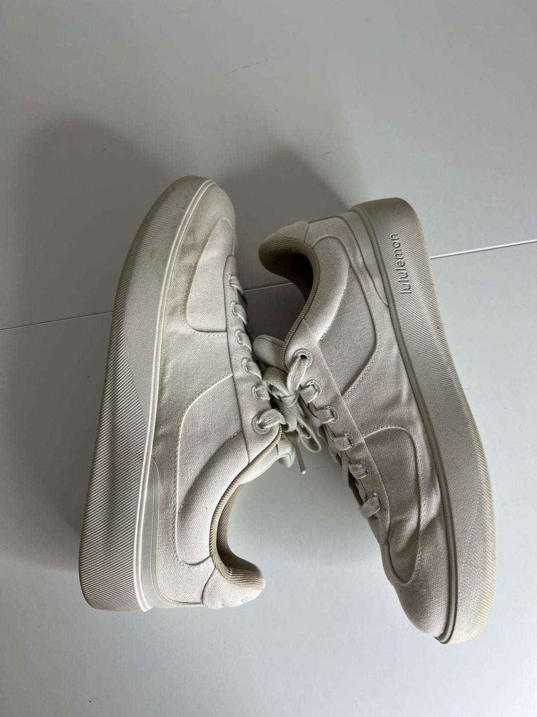 Lululemon M Canvas Cityverse Sneaker Size 8.5 Bone Canvas 5