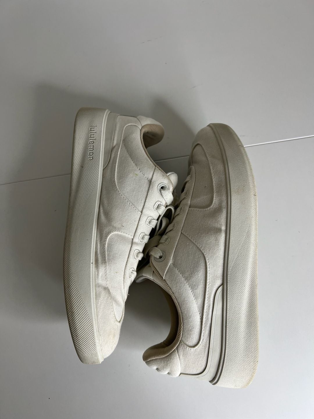 Lululemon M Canvas Cityverse Sneaker Size 8.5 Bone Canvas 6