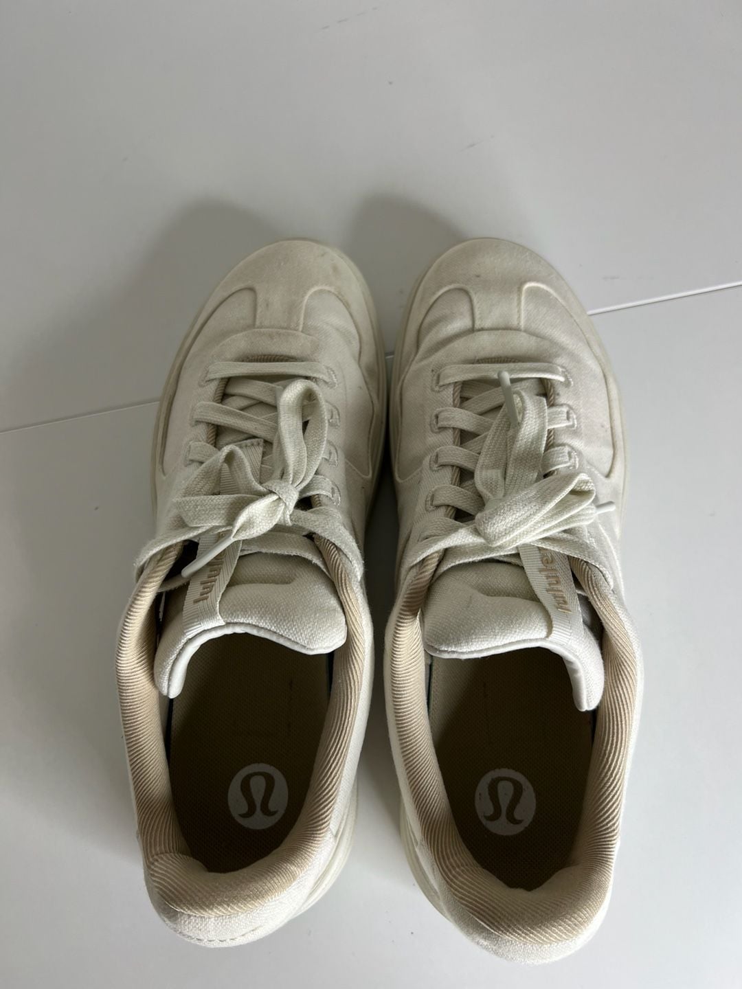 Lululemon M Canvas Cityverse Sneaker Size 8.5 Bone Canvas 8