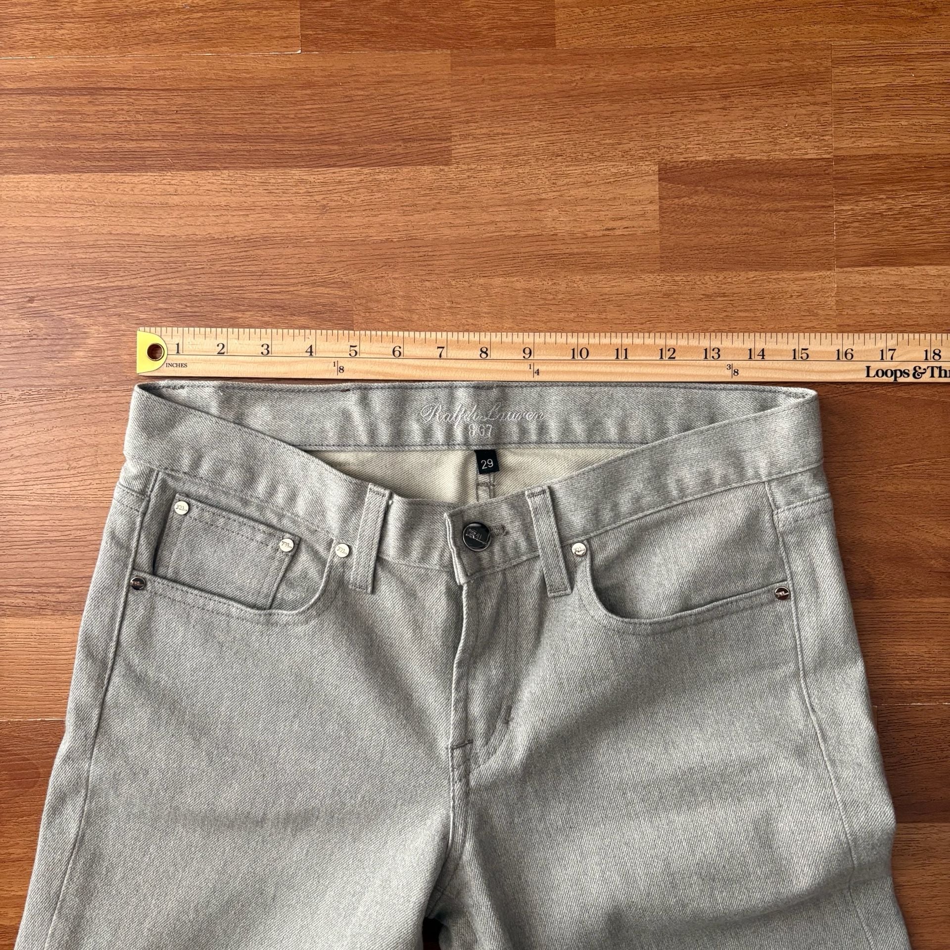 Ralph Lauren 867 Jeans Size 29 Grey Bootcut 7