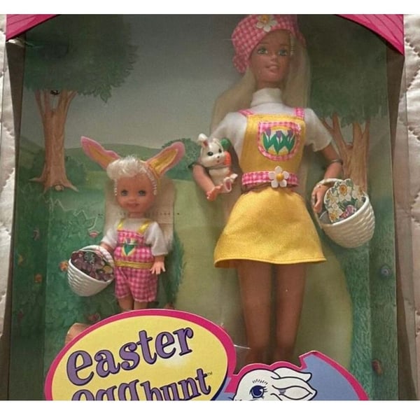 Mattel Barbie Easter Egg Hunt Gift Set Doll and Toddler