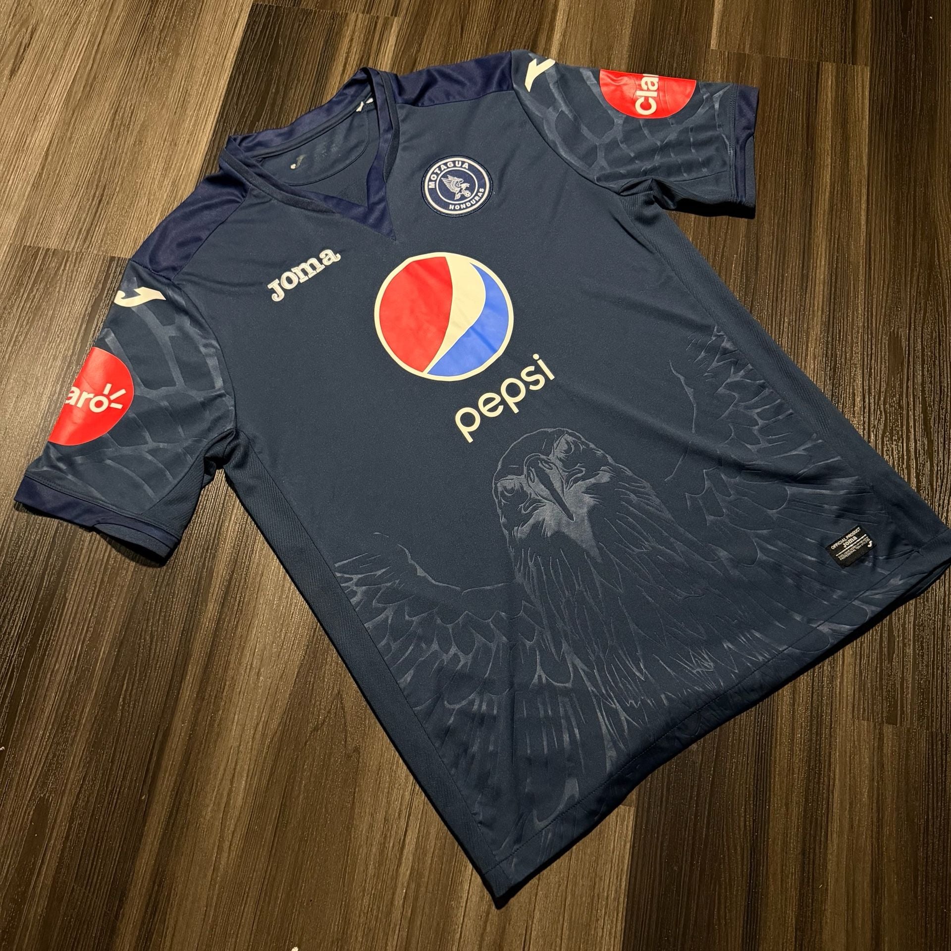 Joma Motagua Home Soccer Jersey Men's Size S Blue Pepsi Diunsa 5