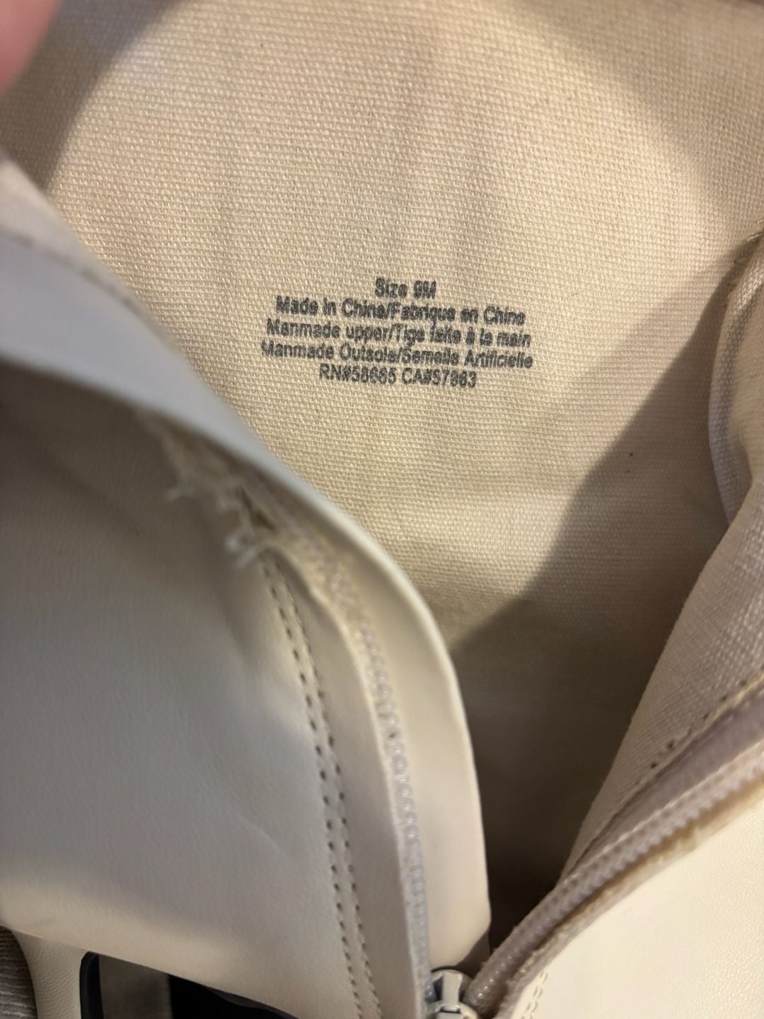 Open Edit White Ankle Boots 6
