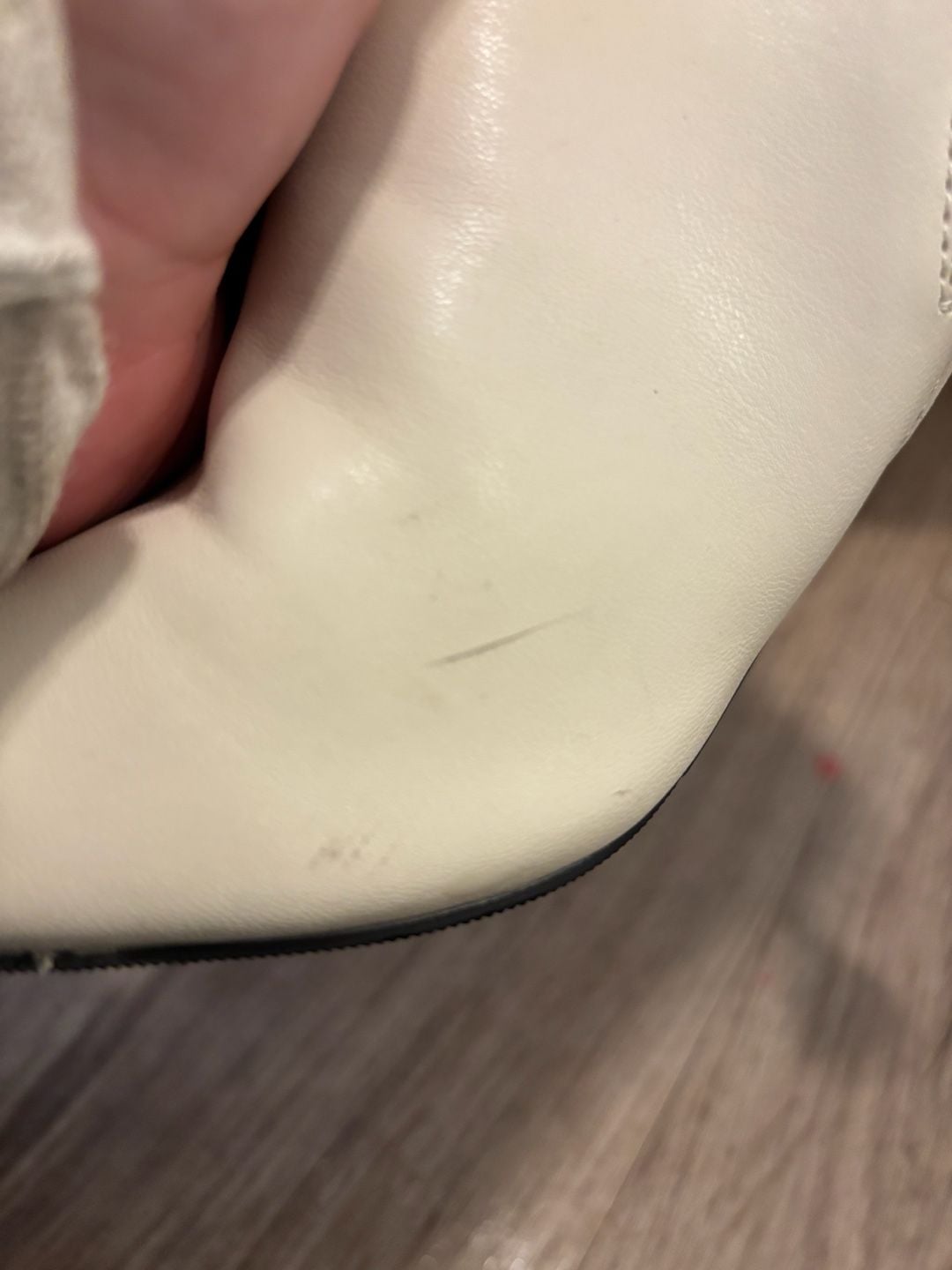 Open Edit White Ankle Boots 7