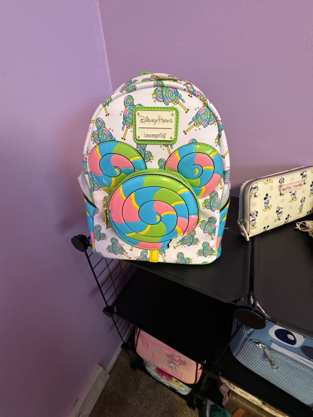 Disney Parks Loungefly Disney Eats Mickey Mouse Lollipop Mini Backpack New 2