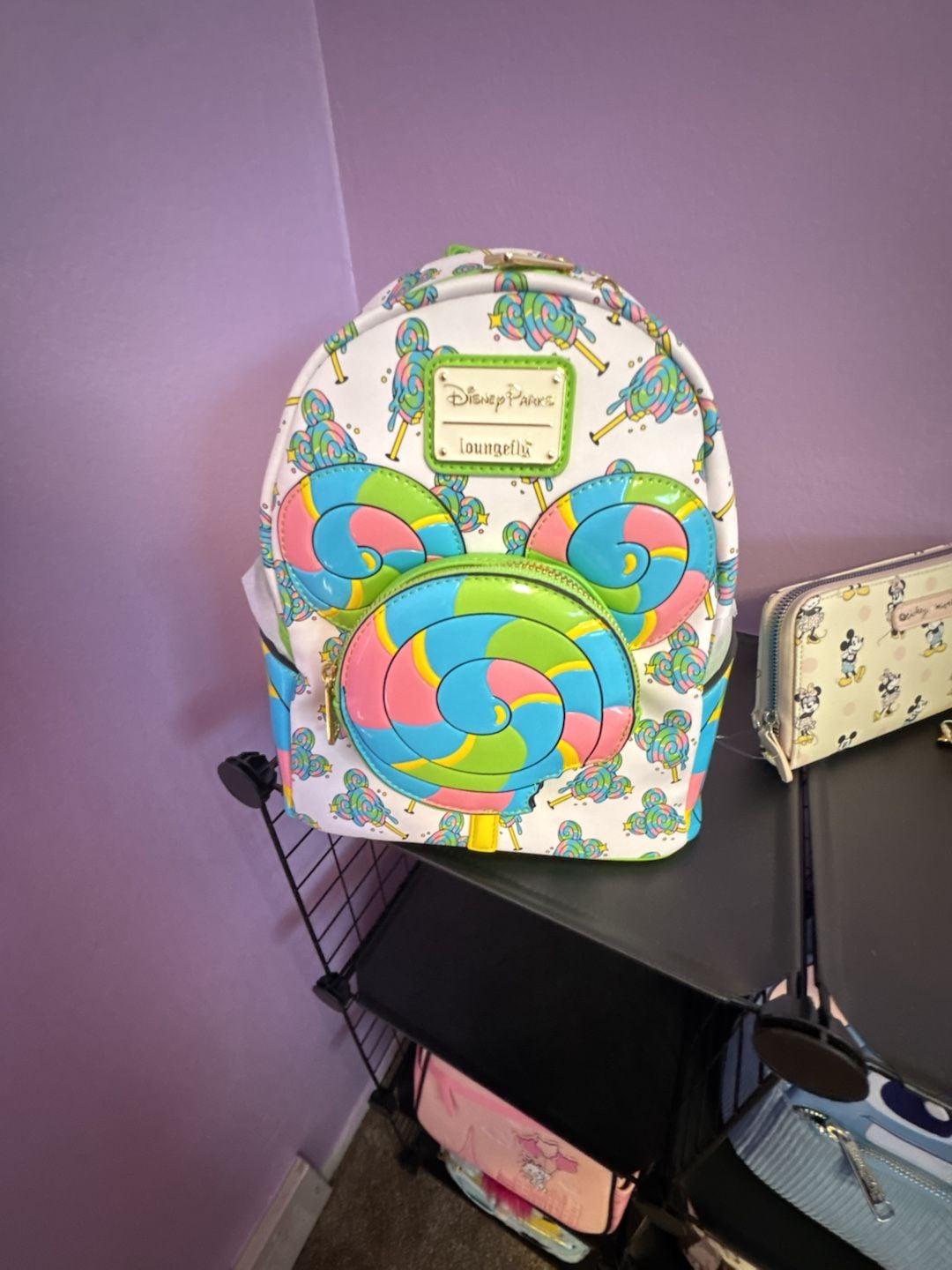 Disney Parks Loungefly Disney Eats Mickey Mouse Lollipop Mini Backpack New 3