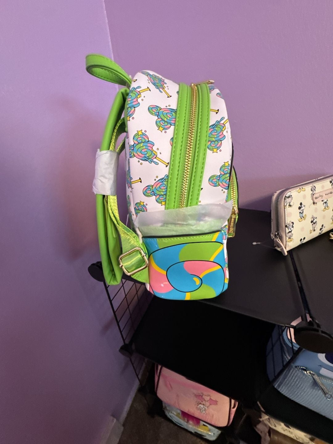 Disney Parks Loungefly Disney Eats Mickey Mouse Lollipop Mini Backpack New 4