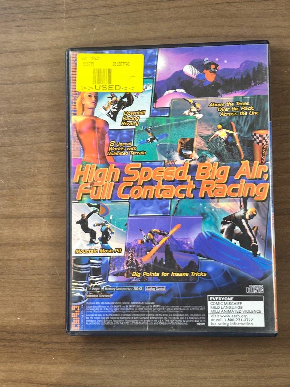 SSX Sony PlayStation 2 PS2 2000 Black Label Complete CIB Game w/ Manual 3