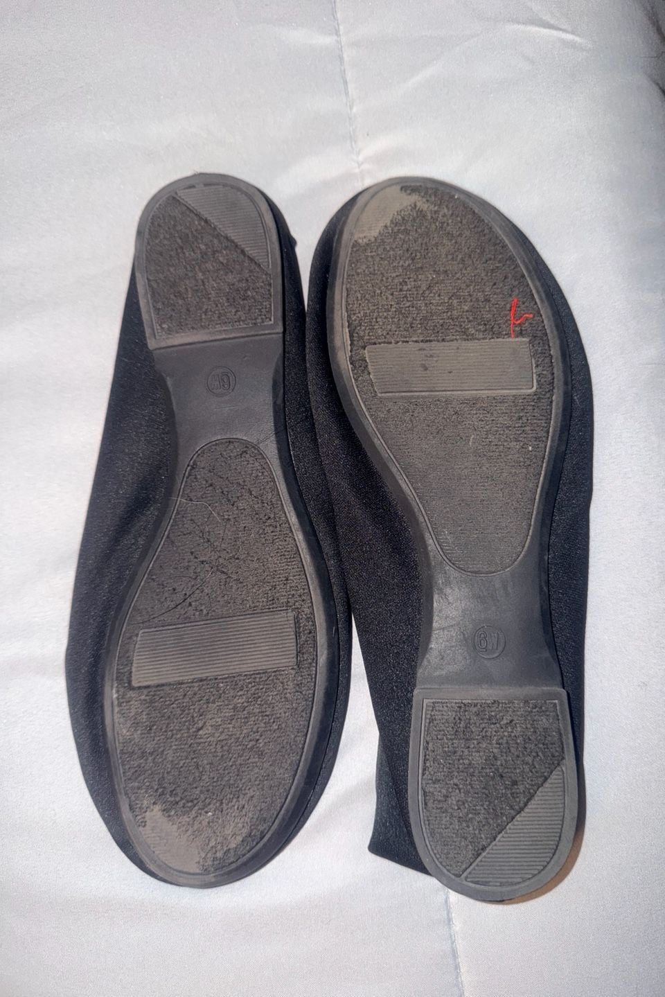 Lower East Side Ballet Flats Size 6 Black Fabric Slip On Floral 2
