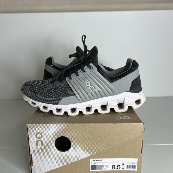 On Cloudswift Size 8.5 Rock Slate Running Shoes