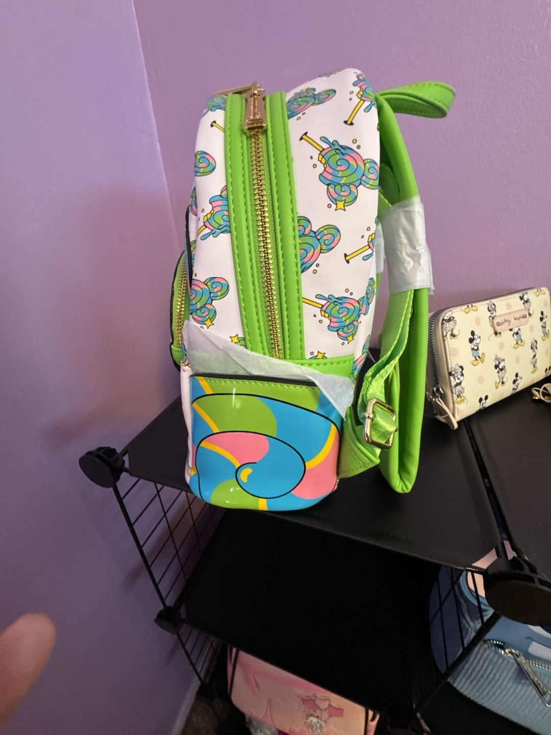 Disney Parks Loungefly Disney Eats Mickey Mouse Lollipop Mini Backpack New 6