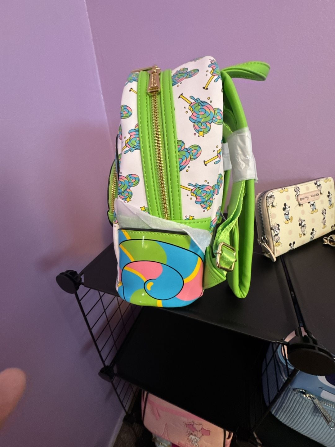 Disney Parks Loungefly Disney Eats Mickey Mouse Lollipop Mini Backpack New 7