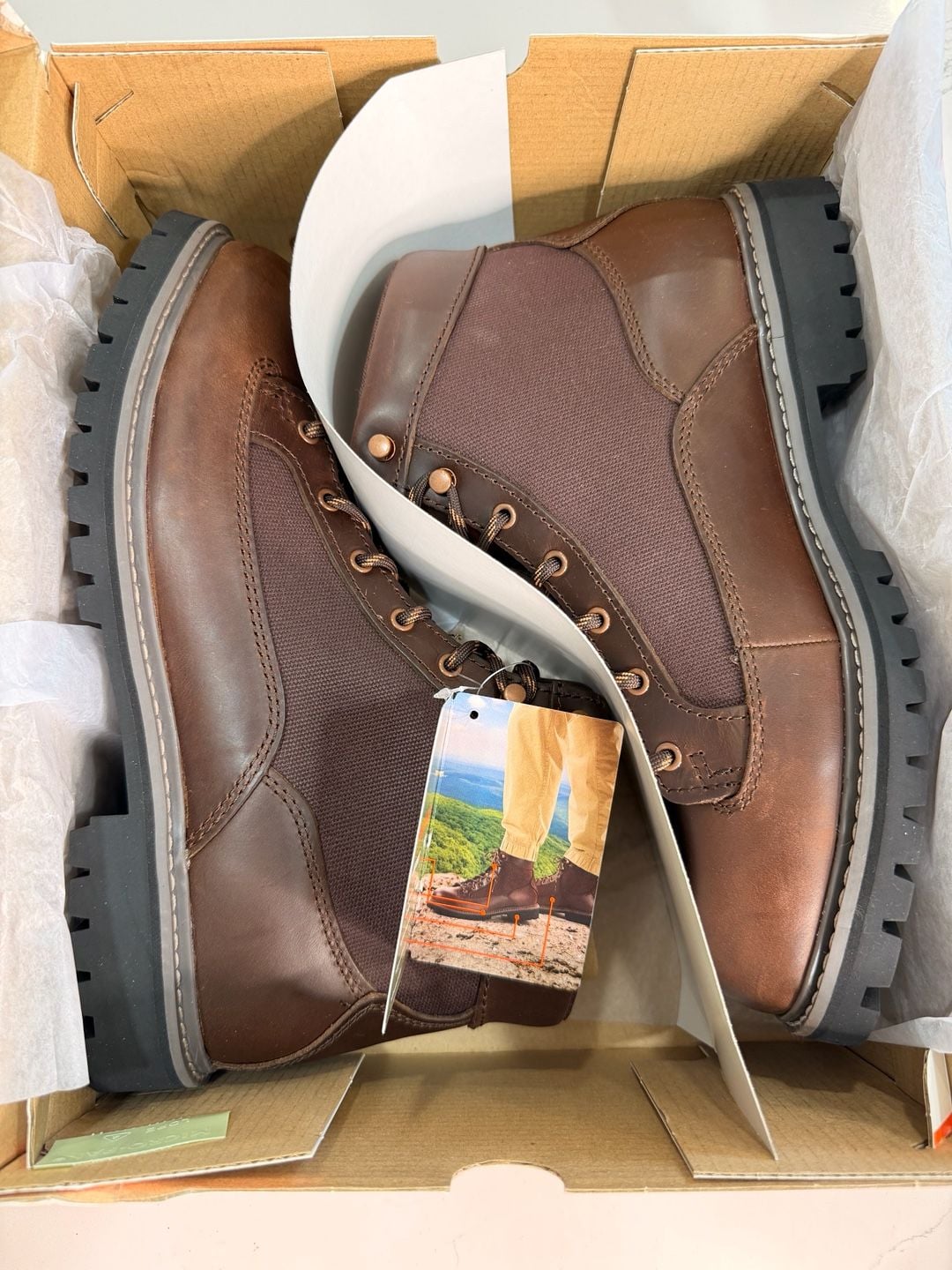 Ozark Trail OT Roofer Boot Size 10.5 Dark Brown Leather 2