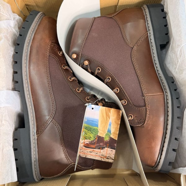 Ozark Trail OT Roofer Boot Size 10.5 Dark Brown Leather