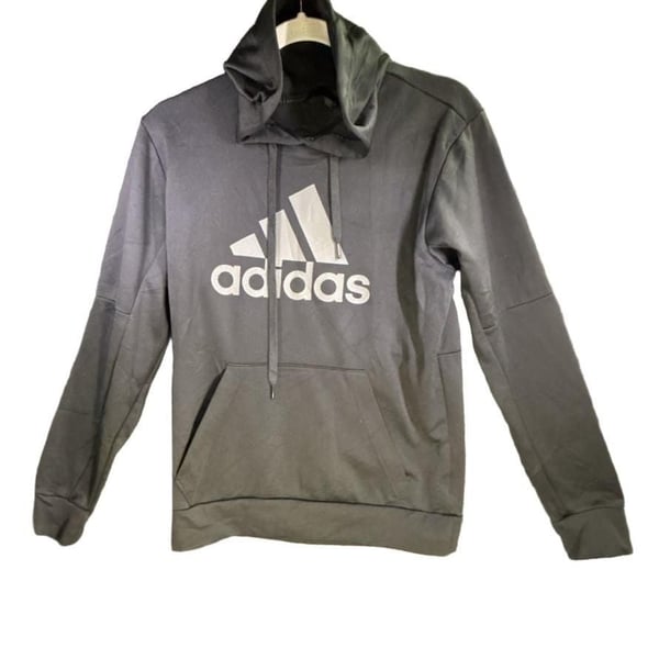 Adidas Logo Graphic Hoodie Gray Pullover