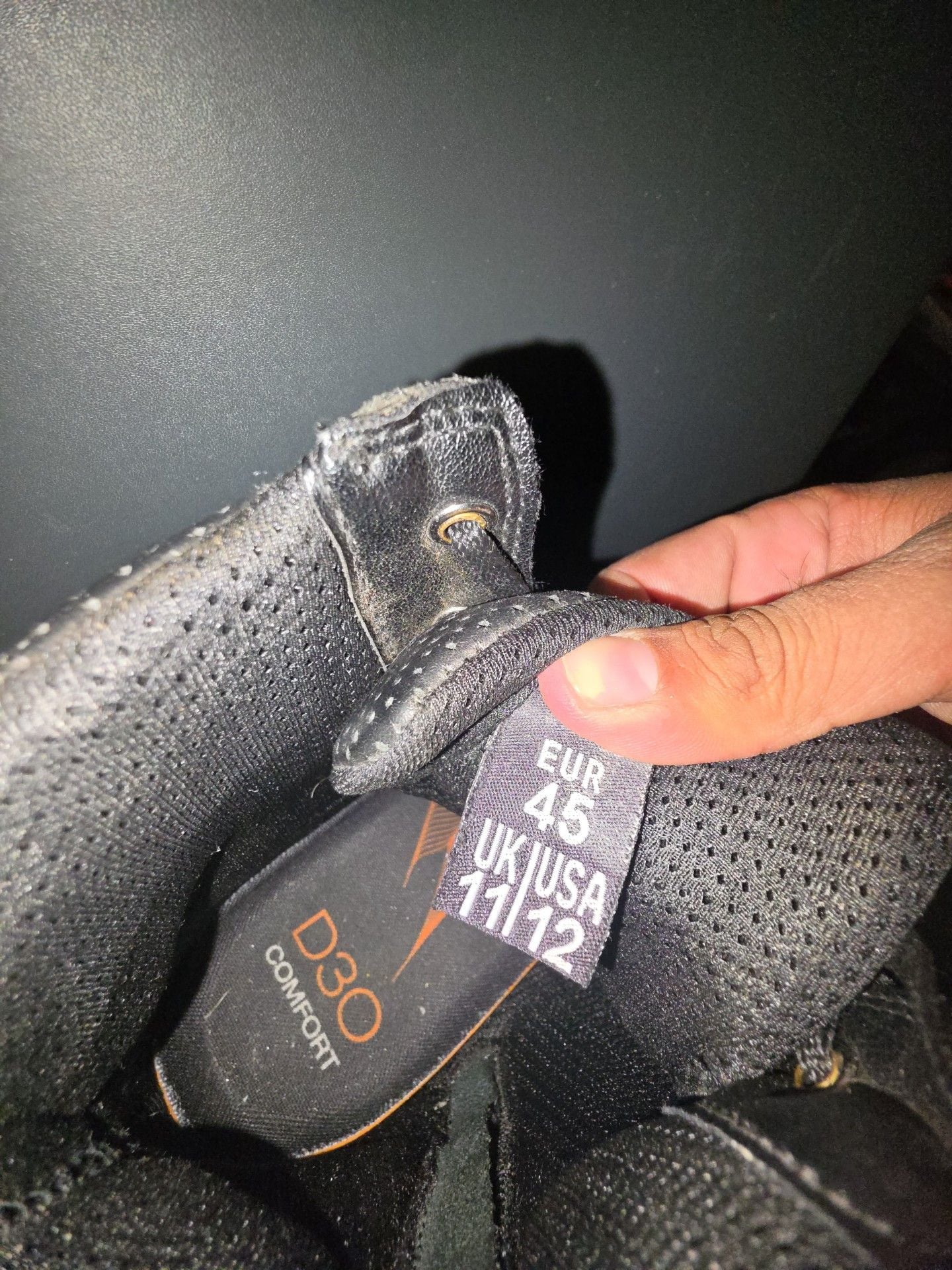 Odin Mfg Riding Boots Size 12 Black Leather Motorcycle Shoes 8