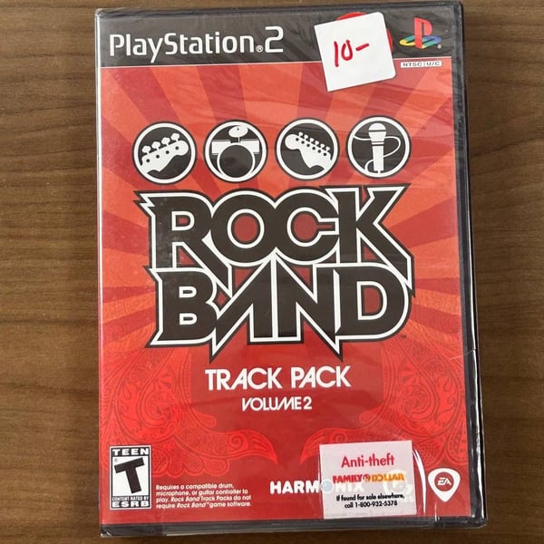 Rock Band Track Pack Volume 2 Sony PlayStation 2 PS2 2008 Factory Sealed