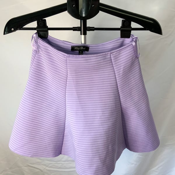 Honey Punch Skater Skirt Women Size S Purple Ribbed Flare