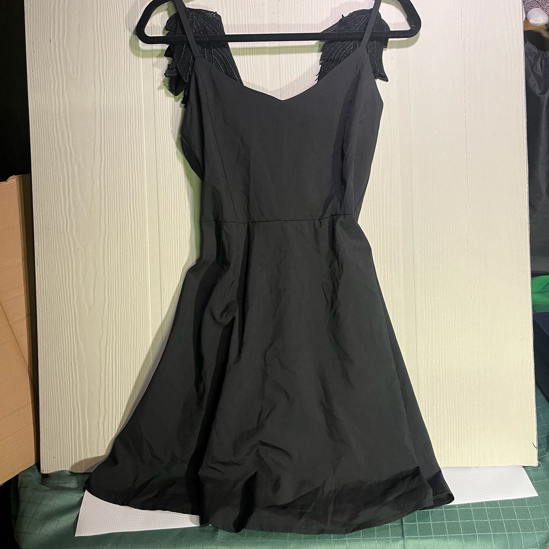 Choies Angel Wing Black Mini Dress 4