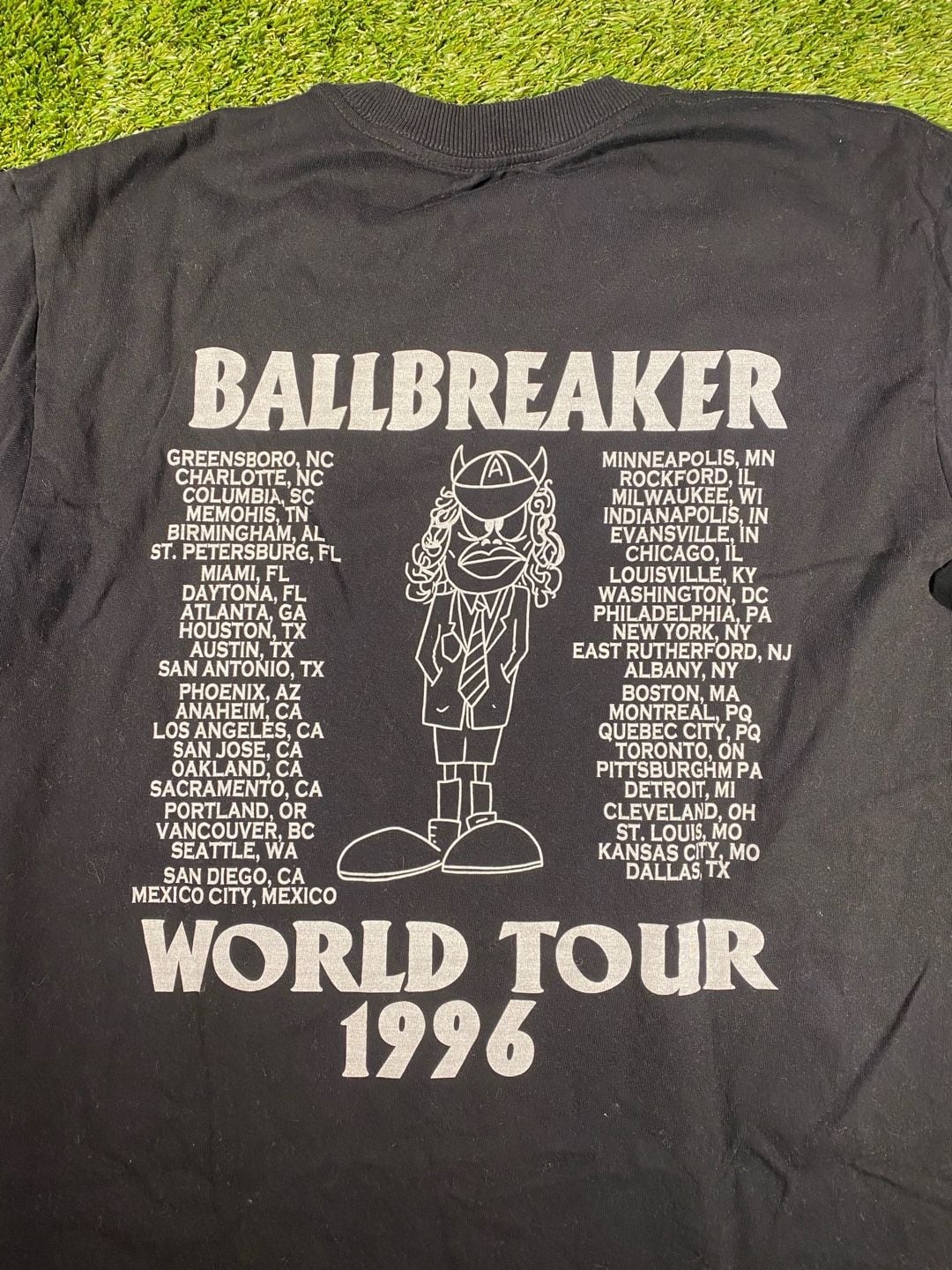 AC/DC Ballbreaker World Tour 1996 Concert T-Shirt Black 4