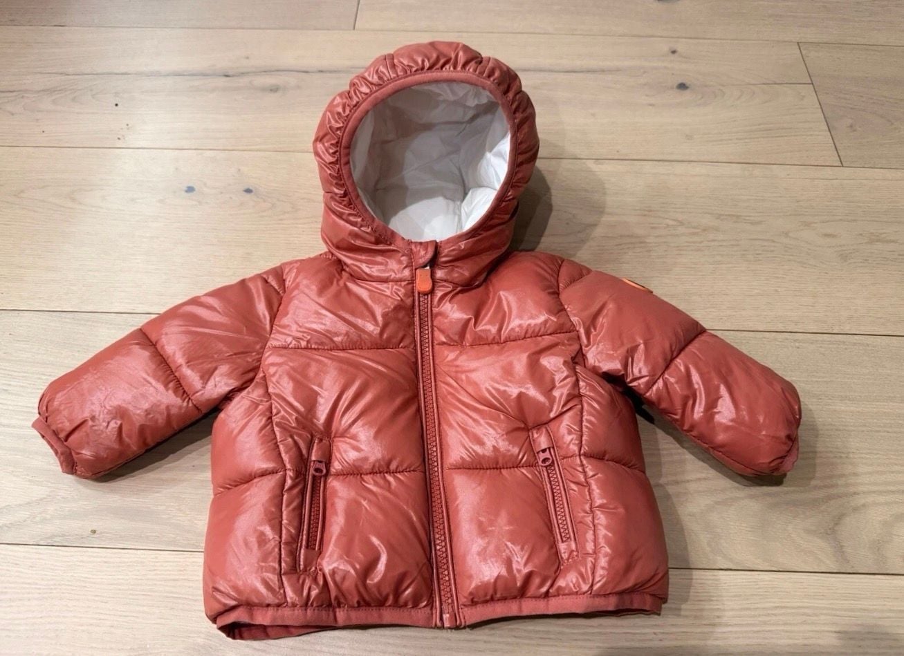 Save The Duck Jody Ultra Light Jacket Size 3-6 Pink Puffer 2